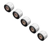 vhbw 5X Thermal Ribbon Compatible with Zebra ZT620, ZT610, ZT510 Label Printer, 40 mm x 300 m, Wax Resin, Black