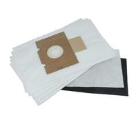 vhbw 5x Vacuum Cleaner Bag compatible with Fakir S 200, S 200 electronic, S 350, S 250, S 250 supertronic Vacuum Cleaner, 29 cm x 17.9 cm, White