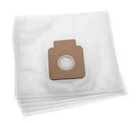 vhbw 5x Vacuum Cleaner Bag compatible with Hoover Sprint TW1600, Sprint TW1700, Sprint TW1750 Vacuum Cleaner, Microfleece, 23.8 cm x 26.7 cm, White
