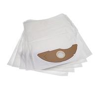 vhbw 5x Vacuum Cleaner Bag compatible with Kärcher NT 22/1 Ap L, NT 22/1 Ap Te L Vacuum Cleaner - Microfleece, 42 cm x 26.5 cm White
