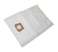 vhbw 5x Vacuum Cleaner Bag compatible with Kärcher NT 65/2 Eco Tc, NT 65/2 Eco Me Tc Vacuum Cleaner - Microfleece, 30l capacity, 33 cm x 27 cm, White