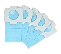 vhbw 5x Vacuum Cleaner Bag compatible with Makita DCL182, DCL182Z, DCL182ZB, DCL182ZW Vacuum Cleaner - Paper, 11.8 cm x 6 cm, light blue
