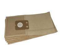 vhbw 5x Vacuum Cleaner Bag compatible with Nilfisk VP600 series Vacuum Cleaner, paper, 34.55 cm x 22.4 cm, Brown