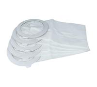 vhbw 5x Vacuum Cleaner Bag Replacement for Nilfisk 1471097500 for Vacuum Cleaner, Microfleece, 17.75 cm x 44.85 cm, White