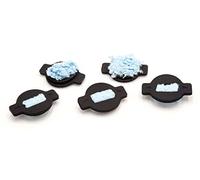 vhbw 5x Wick Cap compatible with iRobot Braava 390T Robot Vacuum Cleaner with Mopping Function - Replacement Wick Cap Black/Blue
