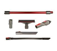 vhbw 6-Part Vacuum Cleaner Accessory Set compatible with Dyson V11 Advanced, V10 Total Clean, V10 Absolute, SV11, SV14 Vacuum Cleaners Red