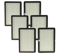 vhbw 6x particle filter compatible with Rowenta Eclipse QU5030, QU5072, QU5060, QU5062 Air Purifier, Ventilator