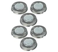 vhbw 6X Replacement Shaver Heads Compatible with Philips HS 355B, HS536, HS540, HS355A, HS360, HS345, HS350B, HS355, HS346, HS350A Electric Shaver Silver