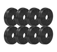 vhbw 8x Activated Carbon Filter compatible with Candy CCE60NX 36901016 Extractor Hood - 10.5 cm