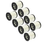 vhbw 8x Cartridge Filter compatible with Dewalt DCV581h, DCV584l, DCV580h, DCV582, DCV580, DCV581 Vacuum Cleaner - Black White