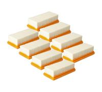 vhbw 8x Flat-Fold Filter compatible with Makita VC4210M Vacuum Cleaner - Motor Cooling Air Filter