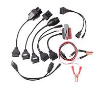 vhbw 8x OBD Adapter OBD1 to OBD 2 16 pin compatible with Peugeot Citroen Car, Lorry - Connector Adapter