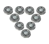 vhbw 9X Replacement Shaver Heads Compatible with Philips S7510, S7520, S7000, S7310, S7320, S7370 Electric Shaver Replaces SH90 Silver