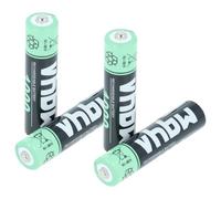 vhbw AAA Batteries, 4 Pieces compatible with Philips M3351, D6351, M3451B/38 Linea Lux, M3451 - Rechargeable Li-Ion Batteries, 1000 mAh, 1.2 V