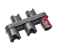 vhbw Accessory Holder compatible with Dyson Gen5, V10, V10 Absolute, Gen5detect Vacuum Cleaner Accessories - Organiser, 17.3 x 4.8 x 10 cm Red Grey