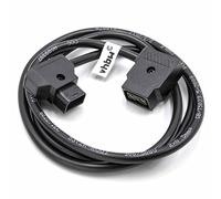 vhbw Adapter Cable D-Tap (male) to 1x D-Tap (female) for Cameras - 1 m, Black
