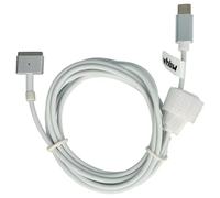 vhbw Adapter Cable USB Type C - MagSafe 2 compatible with Apple Macbook Pro 13" (end 2012-2017) Notebook, Laptop - 170 cm, 65 W, PVC
