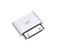vhbw Adapter compatible with Apple iPod Classic, 30GB, 40GB Music Player, Handy, Smartphone - Cable Adapter from Micro USB to 30-pin Plug, White
