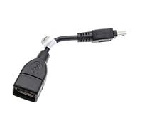 vhbw Adapter OTG compatible with Sony DCR-SX65E, DCR-SX85E, DCR-SX73E Black mini-USB (male)
