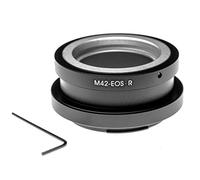 vhbw Adapter Ring compatible with Canon EOS RP, R - RF-Bayonet to Lenses with M42 Thread Black Silver