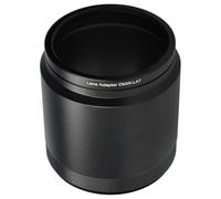 vhbw Adapter Tube for Panasonic Lumix DMC-FZ200, DMC-FZ300 Cameras, Metal, Black, Replaces DMW-LA7, DMW-LA7GU