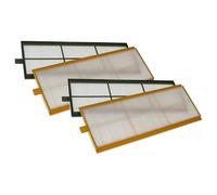 vhbw Air Filter Set compatible with Zehnder ComfoAir 350 Ventilation Devices - G4 / F7 4-Part Kit, 50 x 16 x 1 cm Yellow Green White