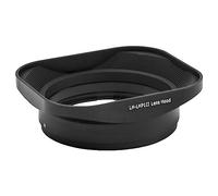 vhbw aluminum lens hood lens shade black for lenses Sony E 28mm f/2FE (SEL 28F28), E 30mm f/3.5 Macro (SEL 30M35)