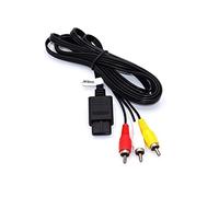 vhbw Audio Video Composite Cable compatible with Nintendo GameCube, 64, SFC (SNES), NGC, N64 Gaming Console - AV Cable, 150 cm