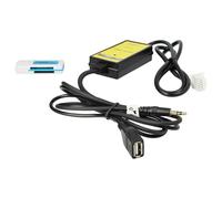 vhbw AUX USB Audio Adapter Cable Radio (145 cm) compatible with Toyota Avalon 2005-2010, 4Runner 2003-2010 Car, Car Radio - USB