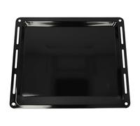 vhbw Baking Tray Replacement for Whirlpool 481010640958, 481010657929 for Oven - 44.5 x 37.5 x 2.5 cm, Non-Stick Coating, Enamelled Black