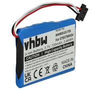 vhbw Battery compatible with Becker Traffic Assist Z250 Pro Ferrari Edit., Z204, Z205 GPS Navigation System Sat Nav (720 mAh, 3.7 V, Li-Ion)