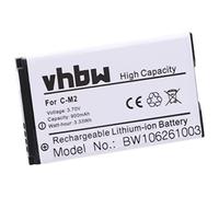 vhbw Battery compatible with Blackberry 8130 Mobile Phone Smartphone PDA Notepad Tablet (900 mAh, 3.7 V, Li-Ion)