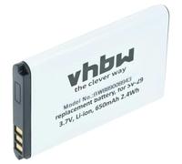 vhbw Battery compatible with BLU T372T, Diva, Diva Flex 2.4, Diva X, T350 Mobile Phone Smartphone (650 mAh, 3.7 V, Li-Ion)