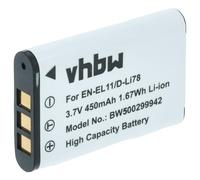 vhbw Battery compatible with Canon IXUS 285 HS, IXUS 285 HS A Camera DSLR (450 mAh, 3.6 V, Li-Ion)
