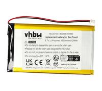 vhbw Battery compatible with Creative Zen Touch Labs Jukebox, Touch Labs Jukebox 20GB MP3-Player Music Player (1700 mAh, 3.7 V, Li-polymer)