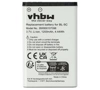 vhbw Battery compatible with EnGenius EP-802, Freesty l2 Mobile Phone Smartphone (1200 mAh, 3.7 V, Li-Ion)
