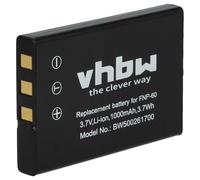 vhbw Battery compatible with GoBandit GPS HD, GPS HD Action Camera DSLR (1000 mAh, 3.6 V, Li-Ion)
