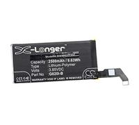 vhbw Battery compatible with Google Pixel G020M, 4 Mobile Phone Smartphone (2500 mAh, 3.85 V, Li-polymer)