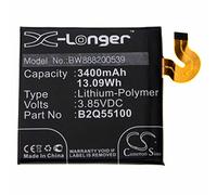 vhbw Battery compatible with HTC U12 Plus Mobile Phone Smartphone (3400 mAh, 3.85 V, Li-polymer)