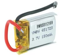 vhbw Battery compatible with JJRC H8 Mini, H48 Model Making Device (150mAh, 3.7 V, Li-polymer, 25 x 17.5 x 7.6 mm, 2 Pin Walkera)