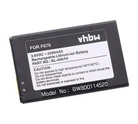 vhbw Battery compatible with LG K420, K410, K420N, K430DSY, K430N, L62VL, M2, Q10, K450 Mobile Phone Smartphone (2200 mAh, 3.8 V, Li-Ion)