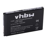 vhbw Battery compatible with LG T300 Cookie Lite, T310 Cookie Style, T320 Cookie 3G Mobile Phone Smartphone (700mAh, 3.7V, Li-Ion)