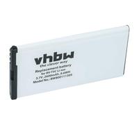 vhbw Battery compatible with Microsoft/Nokia Lumia 640 Mobile Phone Smartphone (2600 mAh, 3.8 V, Li-Ion)
