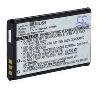vhbw Battery compatible with Midland XTC300VP4, XTC350, XTC300 Videocamera (1100 mAh, 3.7 V, Li-Ion)