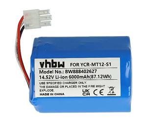 vhbw Battery compatible with Miele Scout RX3, RX2 Home Cleaner (6000 mAh, 14.52 V, Li-Ion)