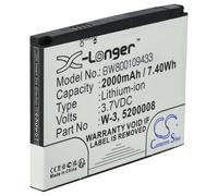 vhbw Battery compatible with Netgear Aircard AC785S Mobile Router Modem Hotspots (2000 mAh, 3.7 V, Li-Ion)
