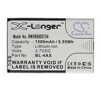 vhbw Battery compatible with Nokia 6300 4G TA-1291, TA-1294, TA-1307, TA-1324, TA-1286, TA-1287 Mobile Phone Smartphone (1500 mAh, 3.7 V, Li-Ion)
