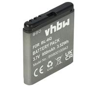 vhbw Battery compatible with Nokia 6700 Classic Mobile Phone Smartphone (950 mAh, 3.7 V, Li-Ion) - Replacement for BL-6Q