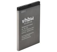 vhbw Battery compatible with Nokia 808 PureView, E5, E5-00, E7, E7-00, E7-00 16GB, N8, N97 Mini Mobile Phone Smartphone (1300mAh, 3.7V, Li-Ion)