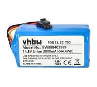 vhbw Battery compatible with Qihoo T90, S7, S9, 360 S5, X9 Home Cleaner (3000 mAh, 14.8 V, Li-Ion)